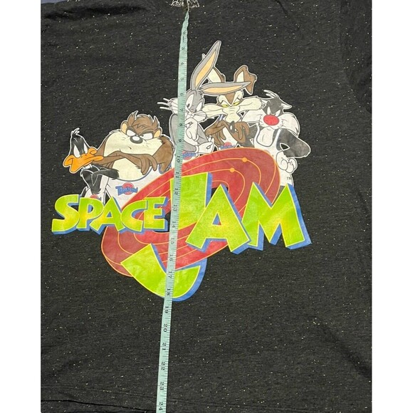 Space Jam Tune Squad Confetti Speckled T-Shirt Men's Size XL Rare Vintage - Picture 4 of 6